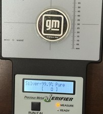General Motors 1 oz .999 Fine Silver Proof Art Round/bar 85.00 per troy oz