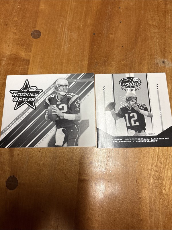 1970's, 80's, 90's, 2000's Unmarked Checklists of 220 With Tom Brady /Jim Brown