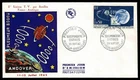 FRANCE FDC space  1962 First satellite connection France- USA  SG72H