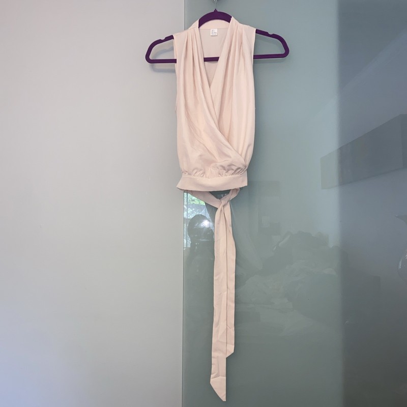 unbranded Tan Halter back tie  Top size s