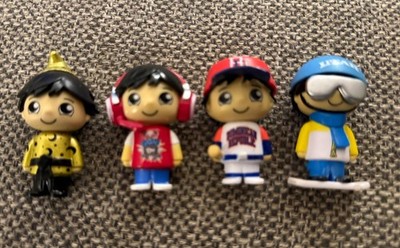 Ryan s World Figures Lot of 4 Various Themes Professions Golden Wizard Baseball
