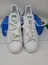Adidas Stan Smith Tenis Zapatos Tenis Tenis Talla 11 Blanco Con Borde Verde