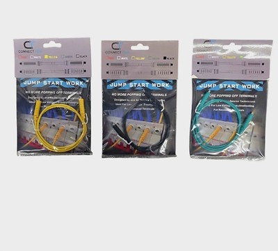 Magnetic Jumper Wire for Testing Low Voltage Terminals, Thermostats, Pack Of 3 