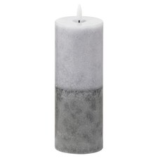 Image of Luxe Collection Natural Glow 3x8 Stone LED Wax Candle