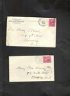 USA -OLDER-COVERS-1890 ISH-2 C RED-SHADES -CANCELS-PERFS-LOT OF 18-AV TO VF-#2 — photo 3