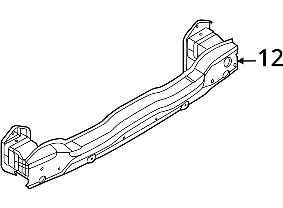 Усилительная ударная штанга для заднего бампера BMW X3M X4M X3 X4 2018–2024 от оригинального производителя - Изображение 4 из 4