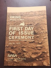 1978 NASA Viking Mission to Mars FDOI Ceremony Program Stamp Scott # 1759 VF
