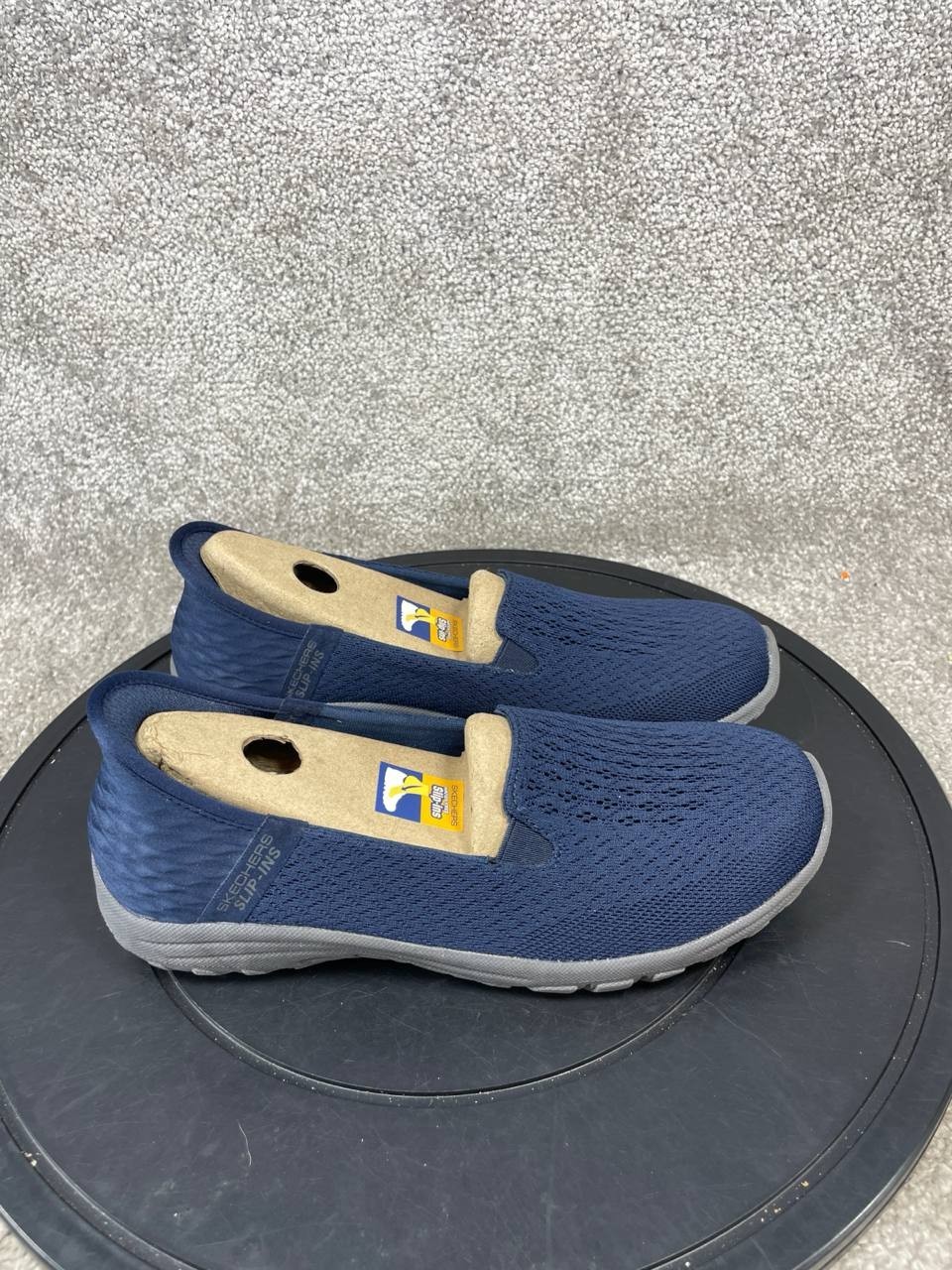 Skechers Reggae Fest 2.0 Womens Slip-On Flats Size 7 Guiding Navy Relaxed Fit-image