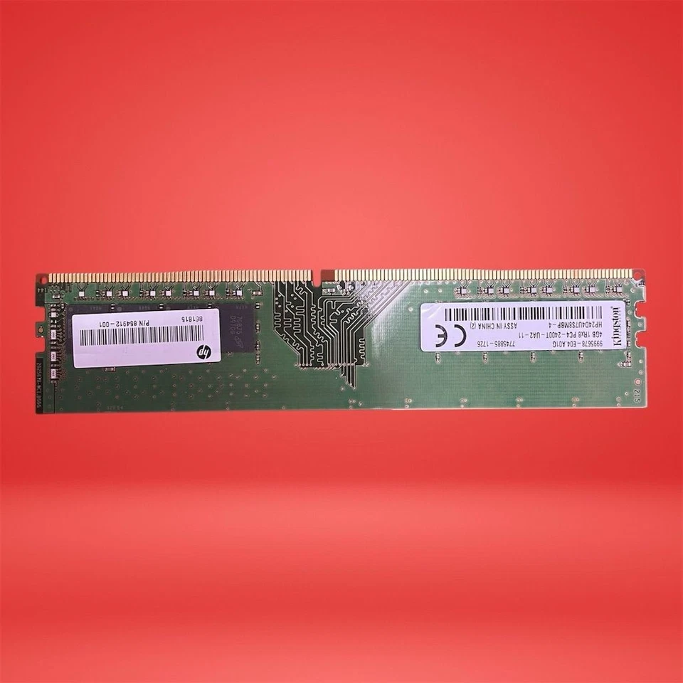 HP 4GB HP24D4U7S8MBP-4 DDR4 PC4-2400T Desktop Memory Module DIMM 288-Pin - Image 2 of 4