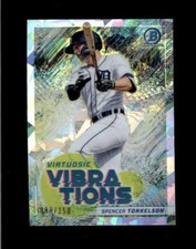 SPENCER TORKELSON 2022 BOWMAN CHROME VIRTUOSIC VIBRATIONS ATOMIC RC #/150 BC9322