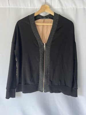 Zara W & B Women s Sweater Cardigan Size Small Multicolored Zip-up
