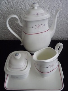 Villeroy & Boch HEINRICH ARAGON Kaffeekanne Milch& Zuckerset 2 Platten