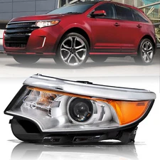 For 2011 2012 2013 2014 Ford Edge Halogen Projector Left Driver Side Headlight