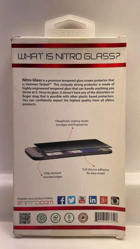 ZNitro Tempered Glass Screen Protector for HTC One M9 - Privacy - Image 2 of 4