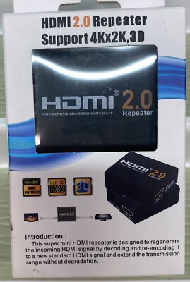HDMI 2.0 18Gb Support 4Kx2Kx3D Equalizer/Extender/Repeater/Booster