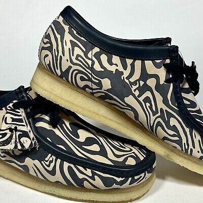 Clarks x Wu Wear Wallabee Low Blue & Cream Wu-Tang Rare 2019 Clarks x Wu Wear Wallabee Low Blue & Cream Wu-Tang Rare 2019