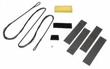 12 Strand Recurve Bow Bowstring KIT + Rest Wax Silencers Nocking Point - Archery