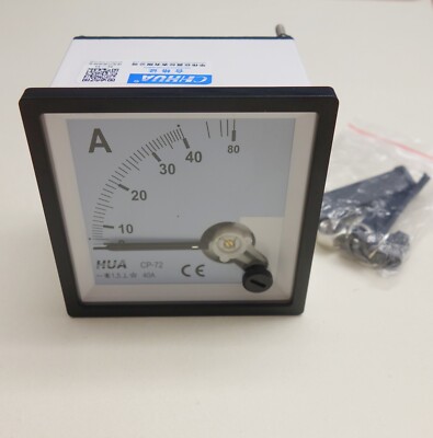 1PC NEW AC 0-40A Analog Ammeter Panel AMP Current Meter 72*72mm wire direclty