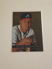 1998 Pinnacle Baseball Chipper Jones Field Of Vision Card # 197 - Atlanta Braves