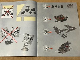 Lego Star Wars 8096 Emperor Palpatine's Shuttle - Manual Instructions 1 & 2 Only