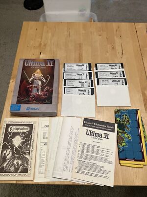 Ultima VI: The False Prophet( PC/Tandy, 1990) by Origin - 5.25'' discs