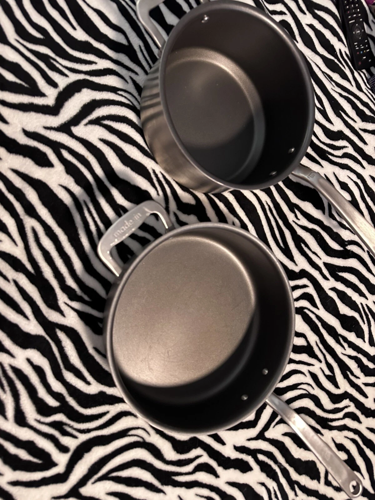 2 Made-In 4 Qt Pans, Sauce Pan & Frying Pan