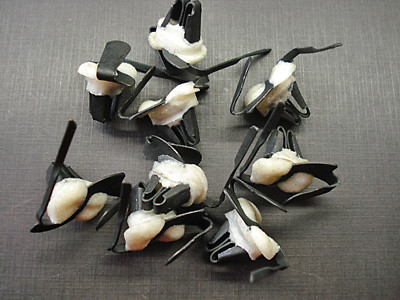 10 pcs Mopar Dodge Plymouth NORS fender door side trim clips sealer 3/4'' - 1''