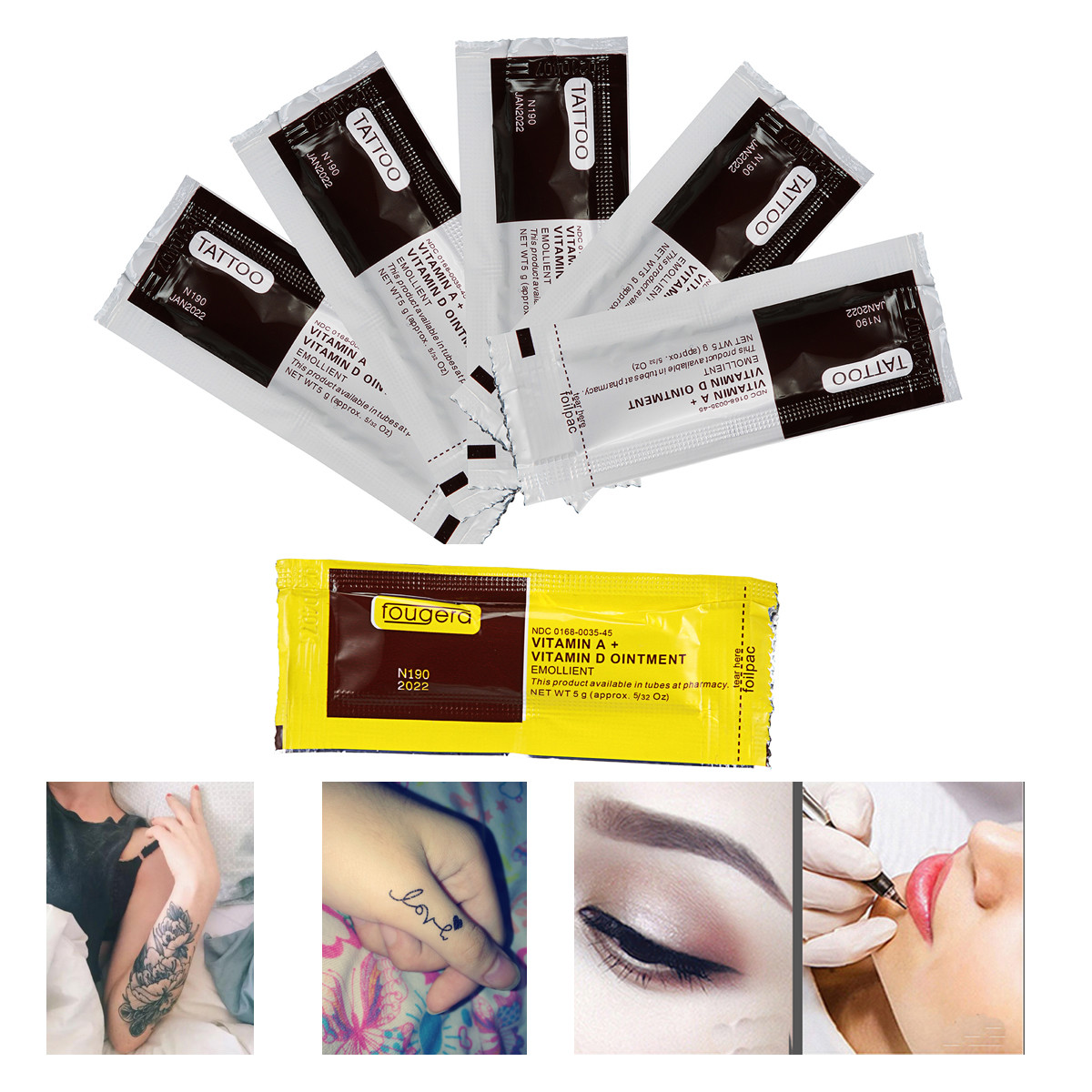 Vitamin A & D Tattoo Aftercare Ointement Emollient Faster Healing 5g