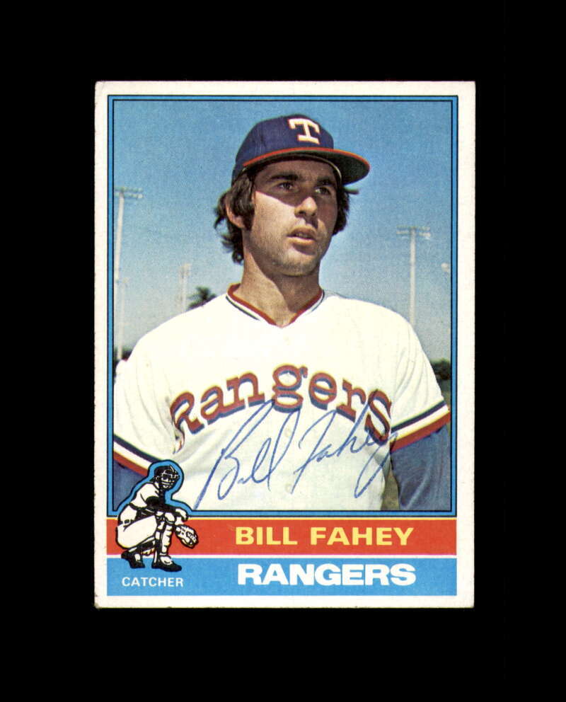 Bill Fahey Hand Signed 1976 Topps Texas Rangers Autograph