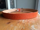 New ARNIE Orange Umbrella Leather Belt Made in CANADA Orig $65 Size 42 Unisex — photo 3