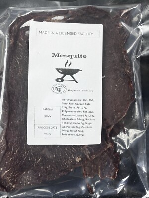 beef jerky 1/4# Mesquite 