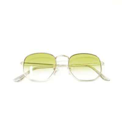 Pentagonal 7 Occhiali da sole color oro lenti giallo sfumato eyewear 101-7  | eBay