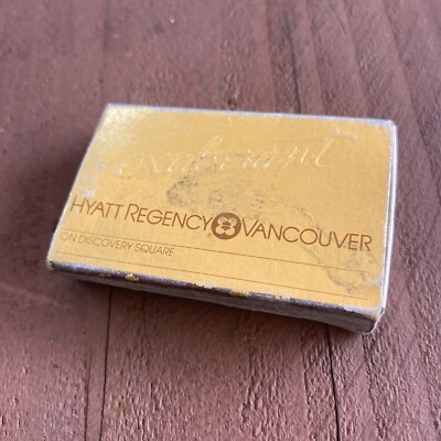 Hyatt Regency Vancouver Collectible Vintage Matchbox 