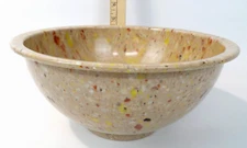 Texas Ware 9.5" Beige Confetti Spatter Melamine Melmac 118 Mixing Bowl USA
