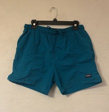 VTG 90&rsquo;s WHITE SIERRA MENS M SWIM TRUNKS LINED COLORFUL TURQUOISE GORPCORE BAGGY