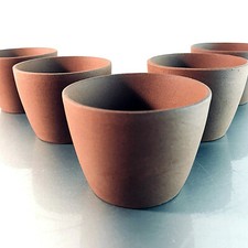 Tonkeramik Keramik Teeschalen braun 5 er Set Teetassen Becher Asien 5 cm