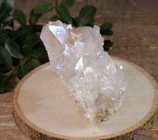 White Angel AURA QUARTZ Crystal Cluster - Spirit Quartz, Crystal Decor, R0429