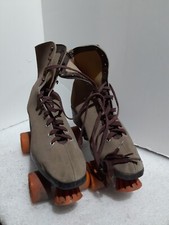 Vintage Nash Cruisers Brown Suede Roller Skates Men  s 8 Women  s 10 Made In USA