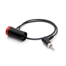 3.5mm TRS Locking to XLR 3-pin Sennheiser EK 100 G4 Output Cable, Unbalanced 2'