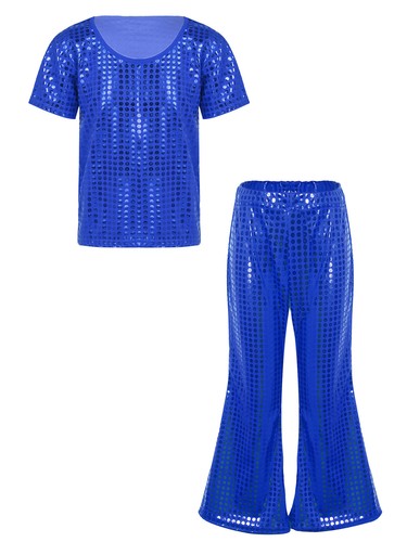 Abiti svasati per bambini ragazze vestito festa set ragazzi costume abbigliamento danza jazz - Foto 41 di 64