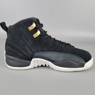 Nike Air Jordan 12 XII Retro GS Reverse Taxi Black Sneakers 153265