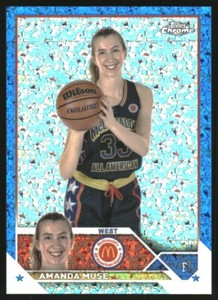 2023 Topps Chrome McDonald's All American Basketball Blue Mini-Diamond Refractor Amanda Muse #92