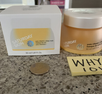 SATURDAY SKIN Yuzu Vitamin C Sleep Mask: Glow & Renewal RETINOL 1.69oz  RET$29 | eBay