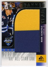 Mark Scheifele 2020-21 Upper Deck SP Game Used All-Star Game Banner Year Relic