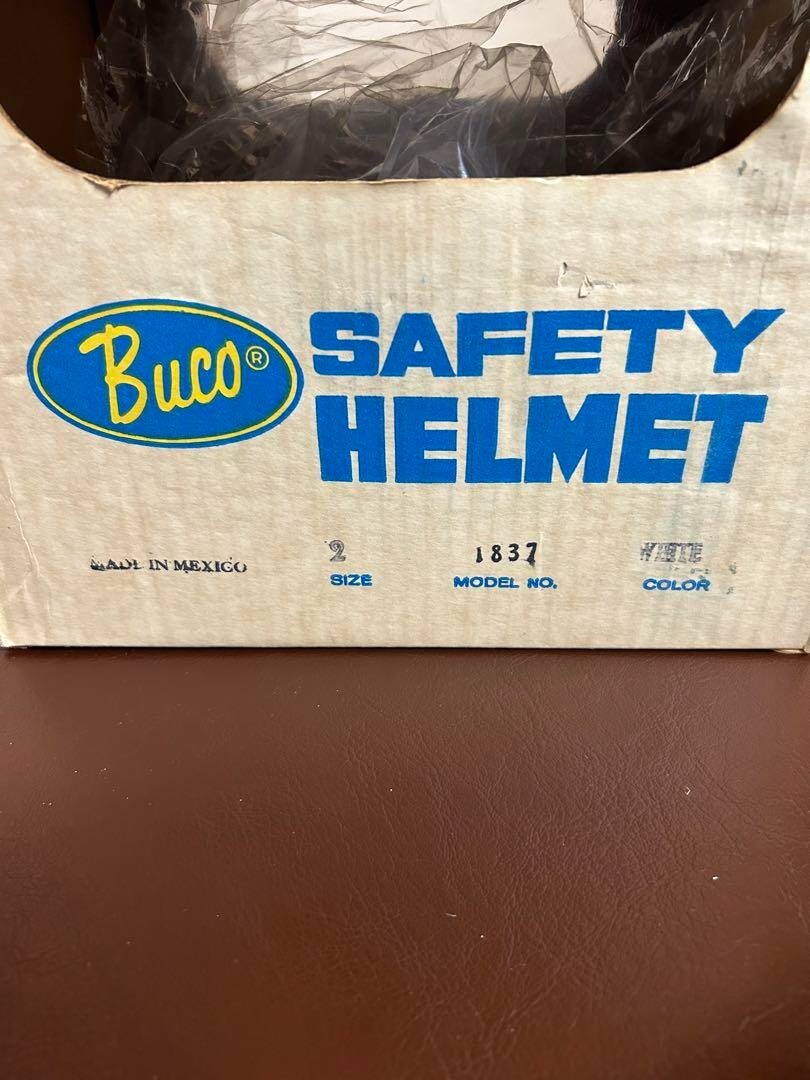 1970s BUCO Blue Line GT Safety Helmet Motorcycle Vintage Unused