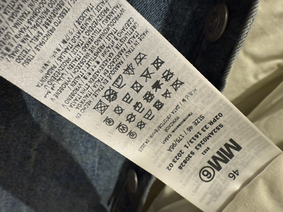 MM6/46/Cotton/BLU/Plain/S52AM0263/PADDED DENIM JACKET Maison 