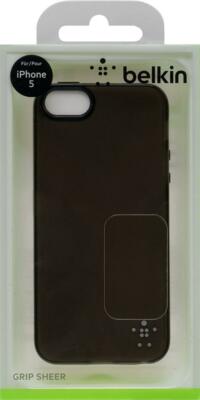 Belkin Translucent Grip Hülle für iPhone SE/5 und 5s schwarz - F8W093VFC00