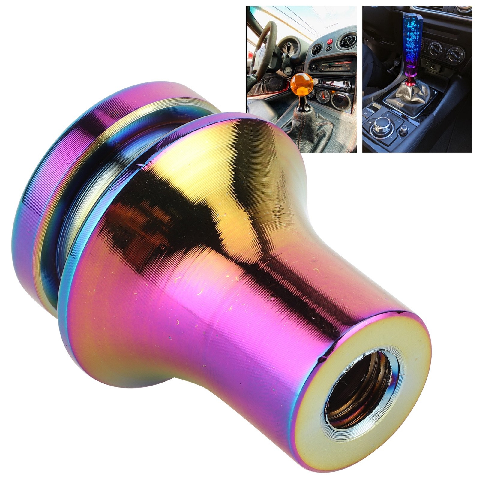 *Colorful Shift Knob Boot Holder Retainer Jam Nut Adapter M10x1.5 For