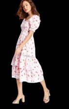 Love Shack Fancy x Target Cosette puff sleeve floral dress Size Small