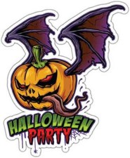 Pumpkin Head Horror Halloween Party Car Bumper Window Sticker Decal 4"X5"